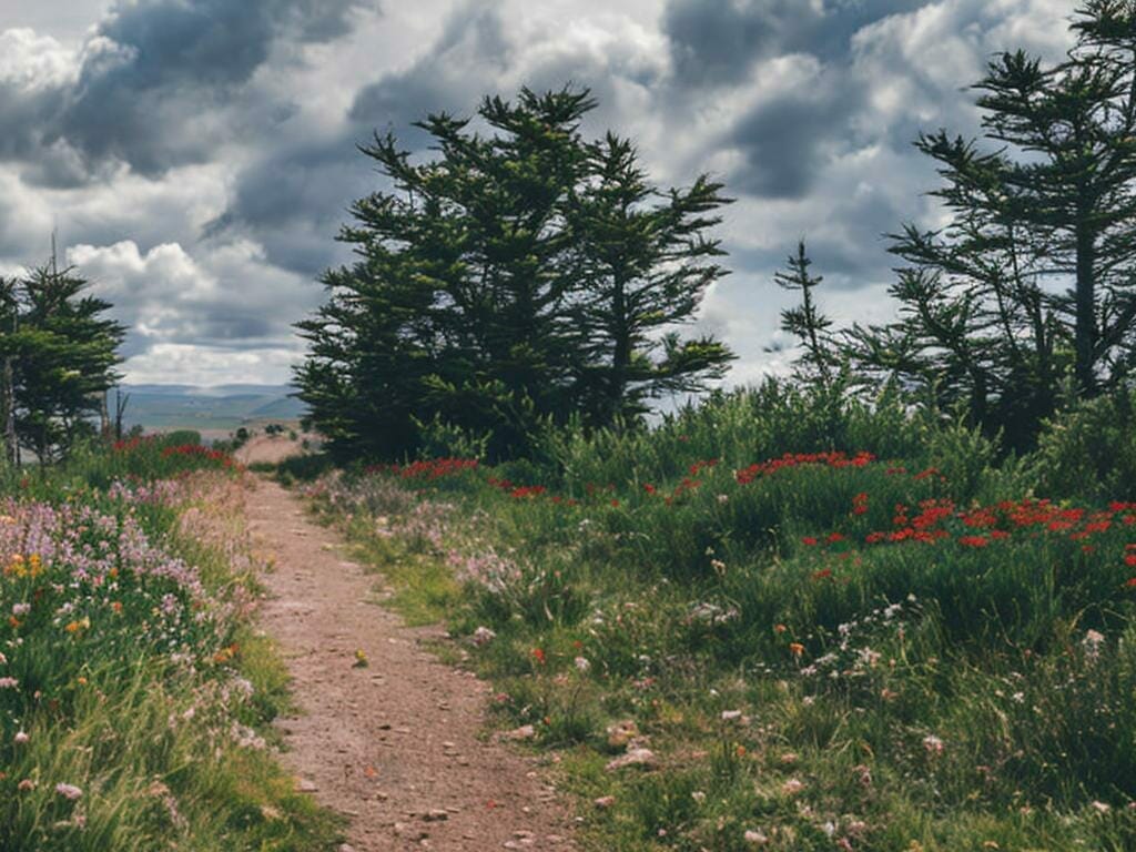 Roadside Erica Flowers 8k Ultrarealistic Photo Ijwzqzt0