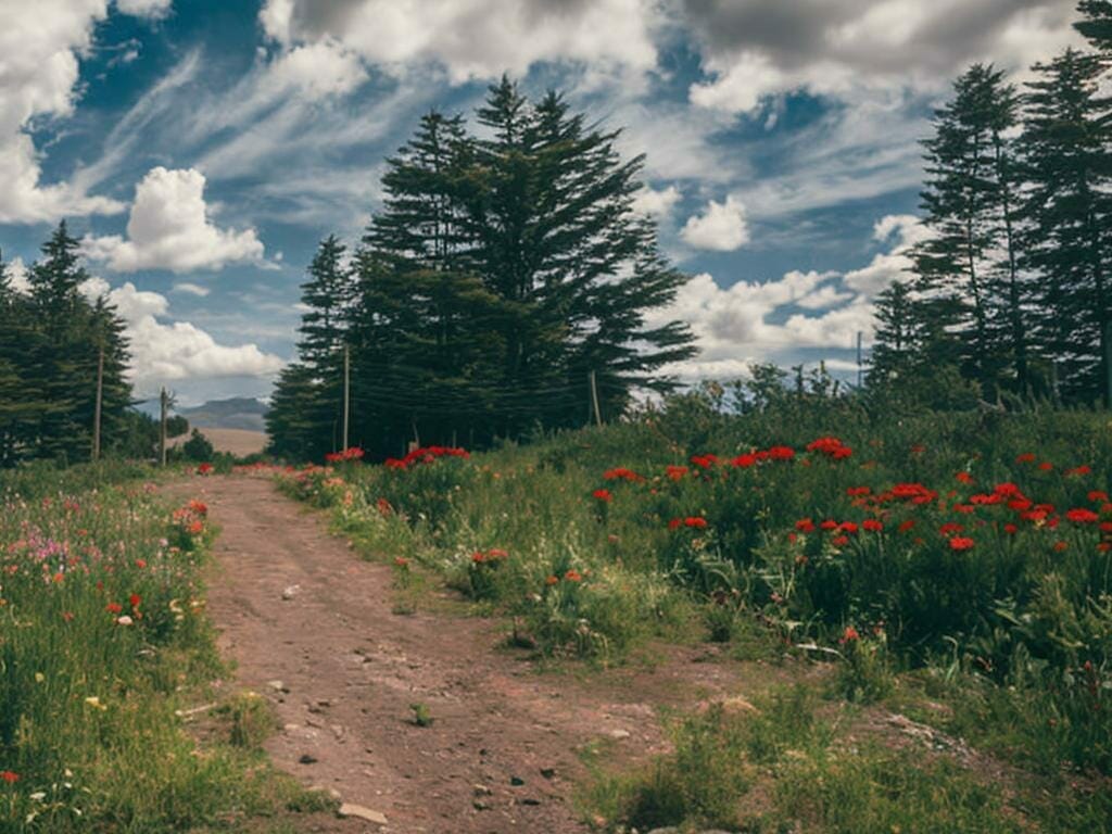 Roadside Erica Flowers 8k Ultrarealistic Photo Ik09zi00