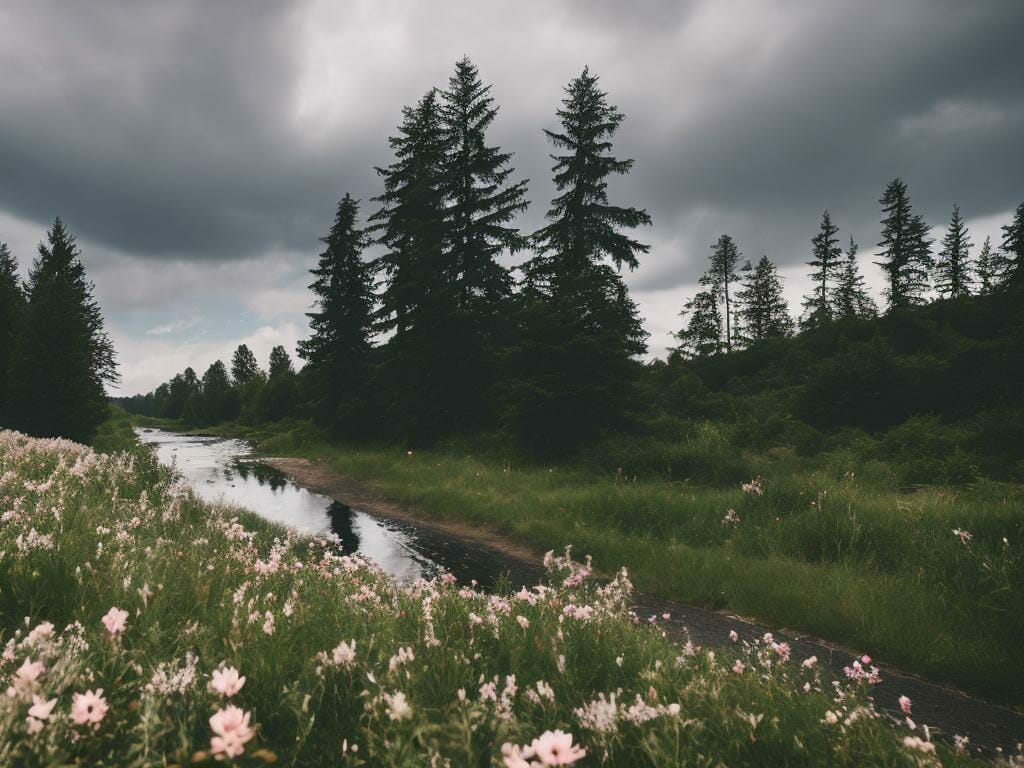 Roadside Erica Flowers 8k Ultrarealistic Photo Ik114jx0