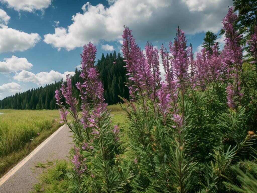 Roadside Erica Flowers 8k Ultrarealistic Photo Ik1d12b0