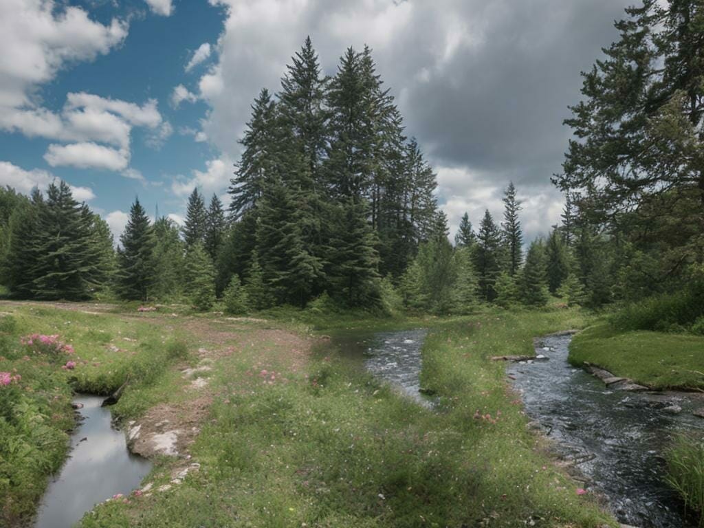 Small River Erica Flowers 8k Ultrarealistic Ph Ik3i8pm0