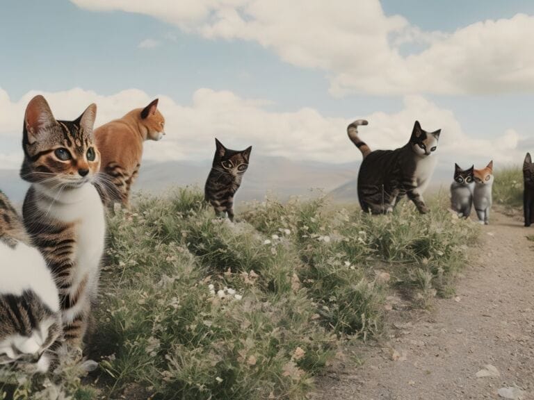 A Group of Cats, Roadside (2023)